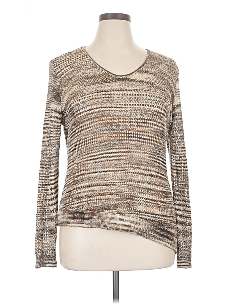 Pre-owned Dressbarn Pullover Sweater In Gray