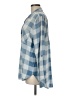 Billy T 100% Lyocell Checkered-gingham Blue Long Sleeve Button-Down Shirt Size M - photo 5