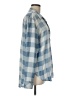 Billy T 100% Lyocell Checkered-gingham Blue Long Sleeve Button-Down Shirt Size M - photo 4