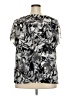 212 Collection Silver Short Sleeve Blouse Size 2X - photo 2