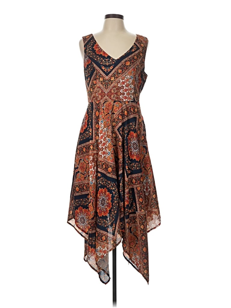 Pre-owned Modcloth Casual Dress In Brown