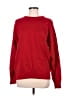 Norm Thompson 100% Wool Solid Red Wool Pullover Sweater Size L (estimated) - photo 1