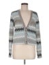 Drew Chevron-herringbone Silver Cardigan Size M - photo 1