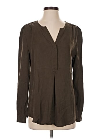 Pure Navy Long Sleeve Blouse (view 1)
