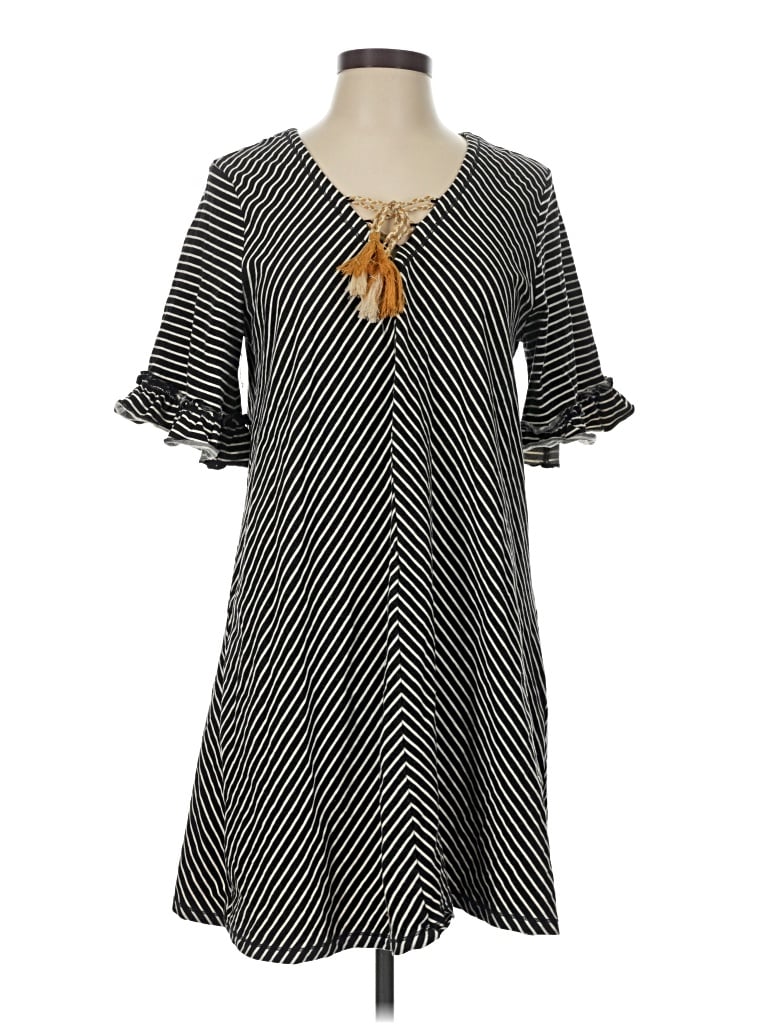 Pre-owned Hem & Thread Casual Dress In Black