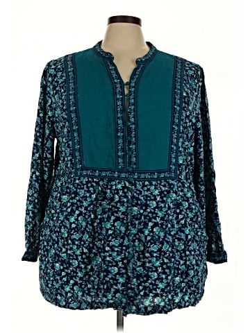 Woman Within Long Sleeve Blouse (view 1)