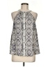 Hem & Thread Silver Sleeveless Blouse Size M - photo 1