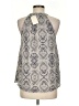 Hem & Thread Silver Sleeveless Blouse Size M - photo 2