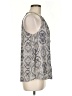 Hem & Thread Silver Sleeveless Blouse Size M - photo 4