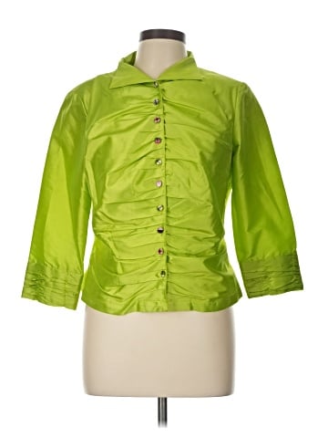 Marisa Baratelli 3/4 Sleeve Silk Top (view 1)