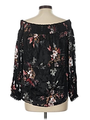 White House Black Market 3/4 Sleeve Blouse (view 2)