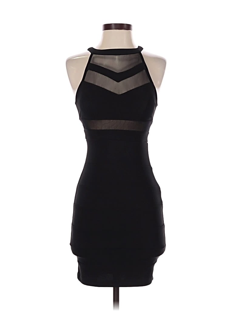 Pre-owned Emerald Sundae Cocktail Dress In Black