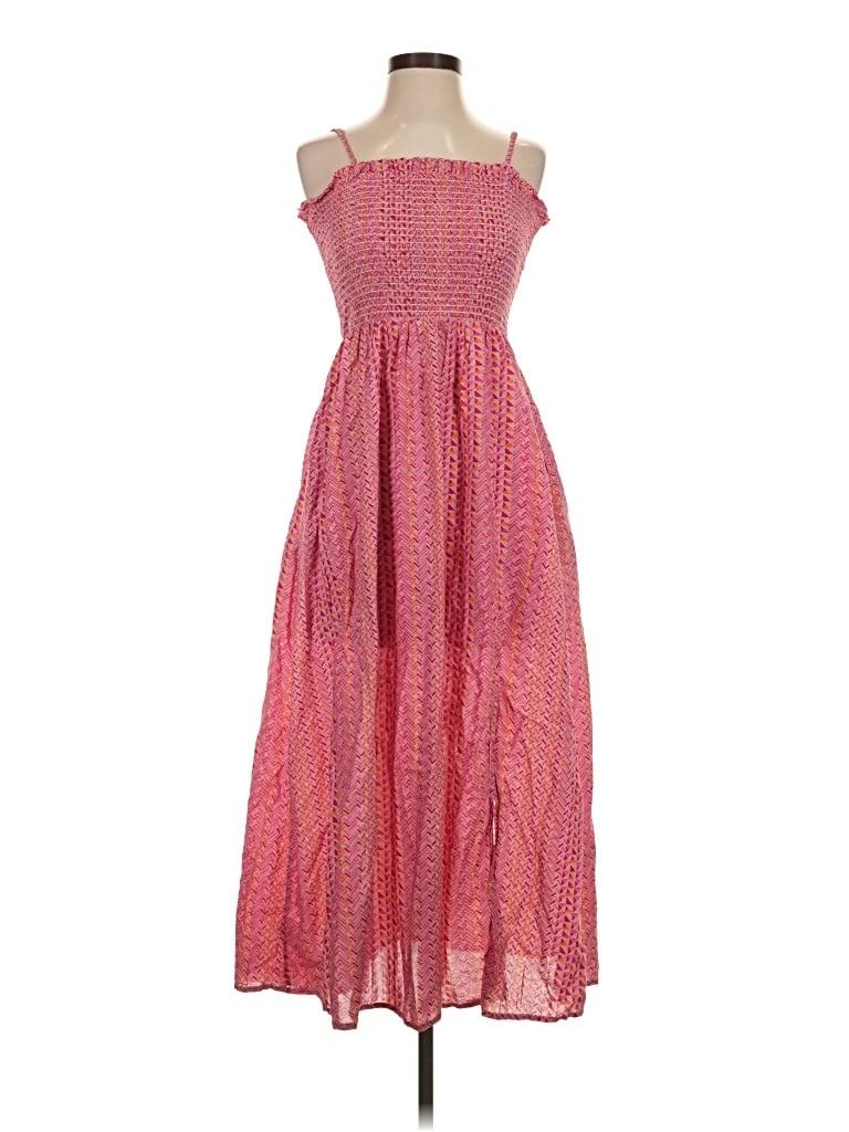 Pre-owned Loft Beach Casual Dress In Pink