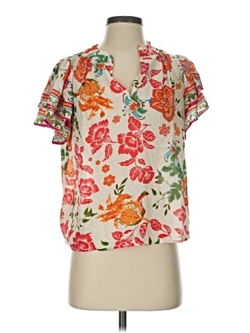 Nicole Miller Artelier Short Sleeve Blouse (view 1)