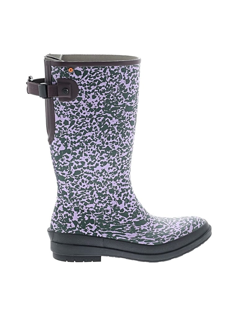 Pre-owned Bogs Rain Boots In Purple