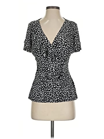 White House Black Market Short Sleeve Blouse (view 1)