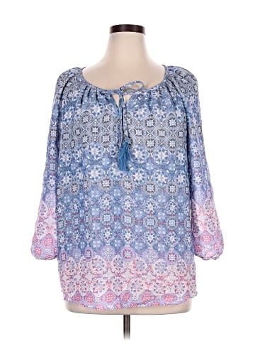 Christopher & Banks 3/4 Sleeve Blouse (view 1)
