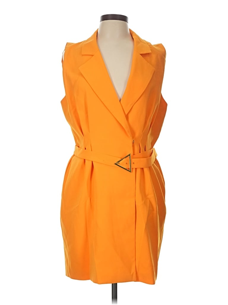 Pre-owned Amanda Uprichard Coat In Orange