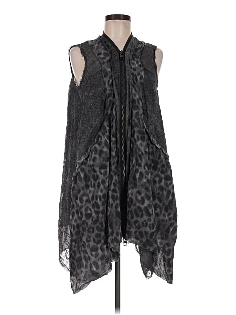 Pre-owned Allsaints Sleeveless Blouse In Gray