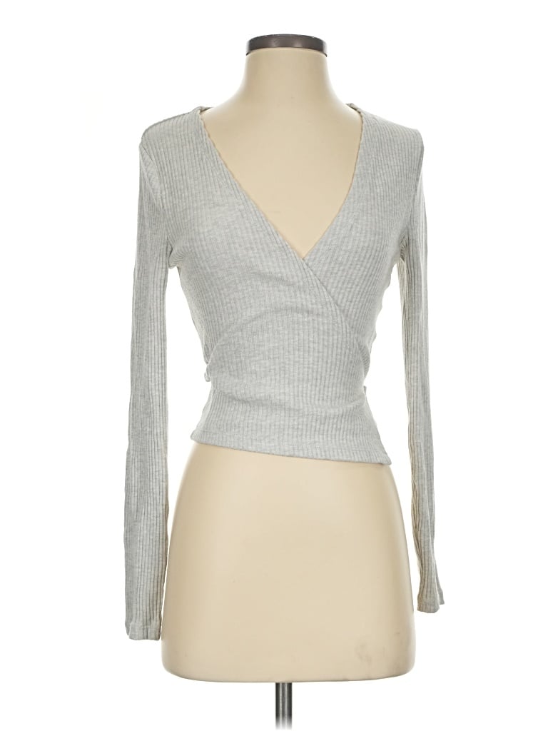 Pre-owned Levi's Cardigan Sweater In Silver
