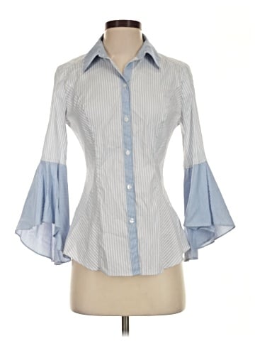 White House Black Market 3/4 Sleeve Blouse (view 1)