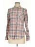 Eden & Olivia 100% Polyester Plaid Brown Long Sleeve Blouse Size M - photo 1