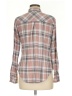 Eden & Olivia 100% Polyester Plaid Brown Long Sleeve Blouse Size M - photo 2