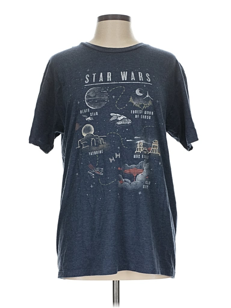 Pre-owned Zunie Short Sleeve T-shirt In Blue