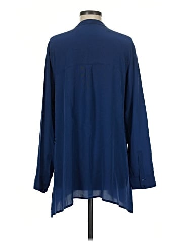 Eileen Fisher Long Sleeve Silk Top (view 2)