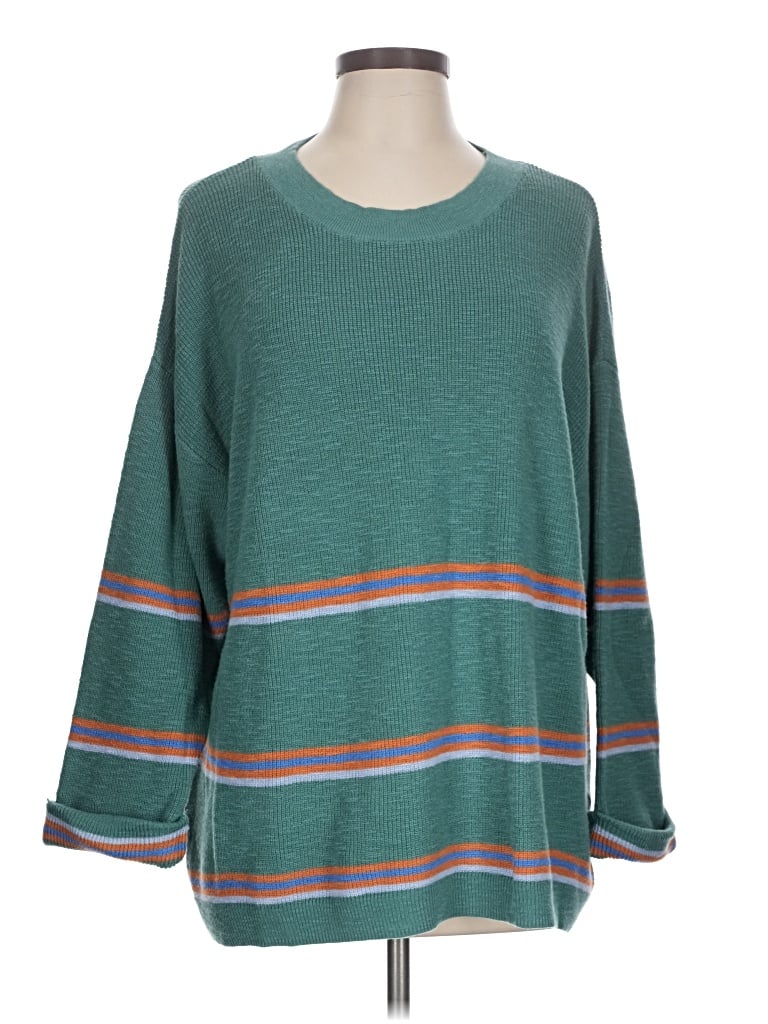 Pre-owned Fp Beach Pullover Sweater In Teal
