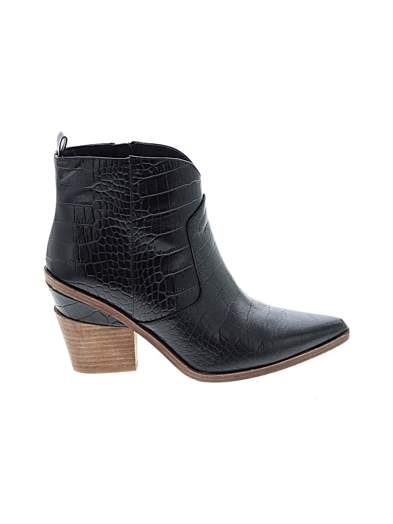 Pre-owned Gianni Bini Ankle Boots In Black