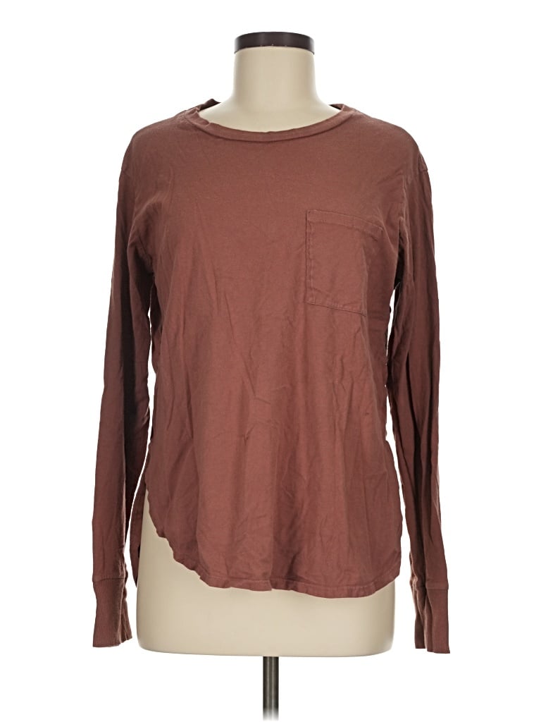 Pre-owned Upwest Long Sleeve T-shirt In Brown
