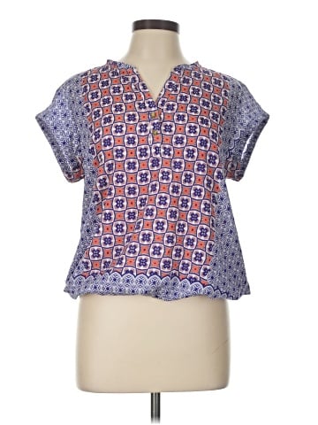 Outback Red Short Sleeve Blouse (view 1)