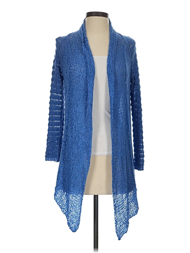 Pre-owned Thesis Cardigan Sweater In Blue