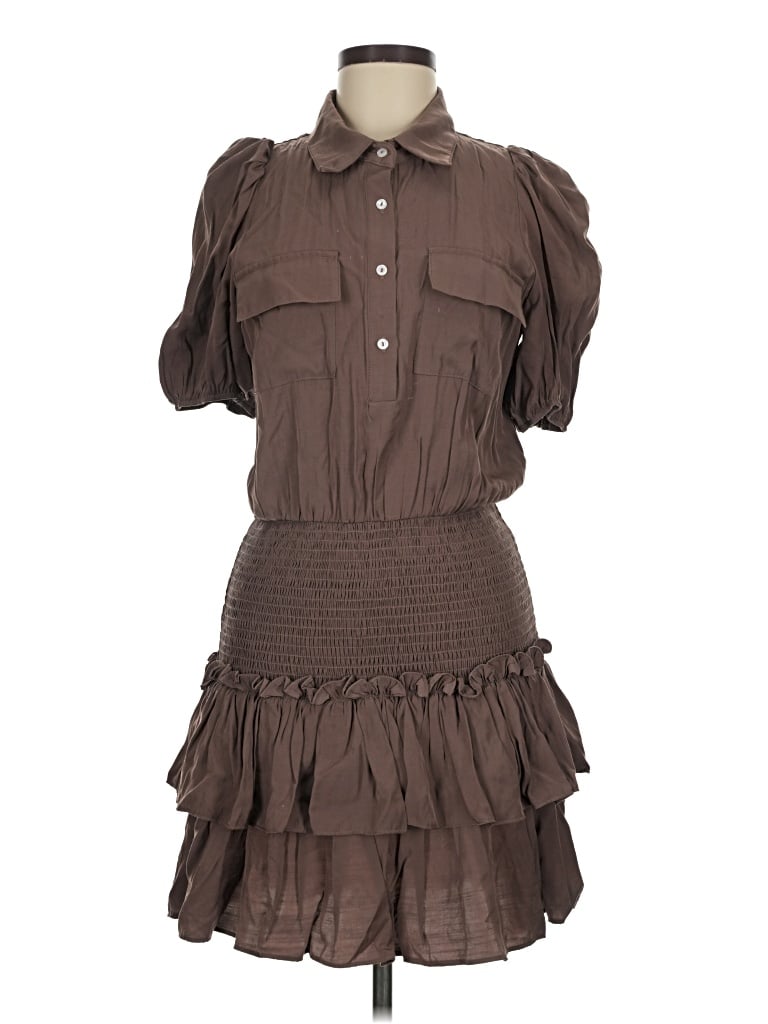 Pre-owned Tcec Casual Dress In Brown