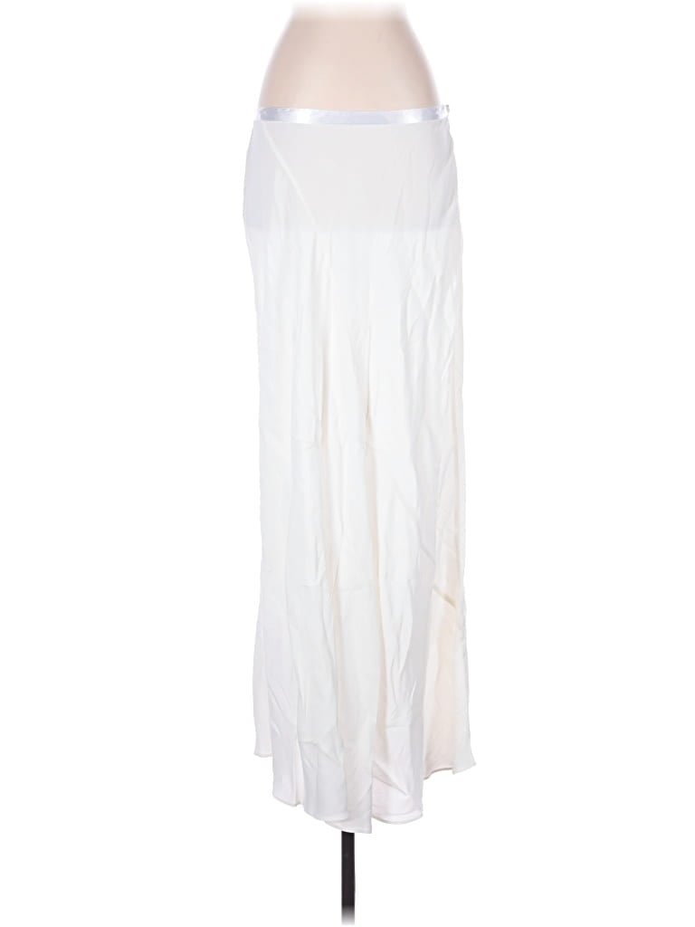 Pre-owned Kate Hill Formal Skirt In White
