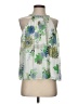 Current Air 100% Polyester Green Sleeveless Blouse Size S - photo 1