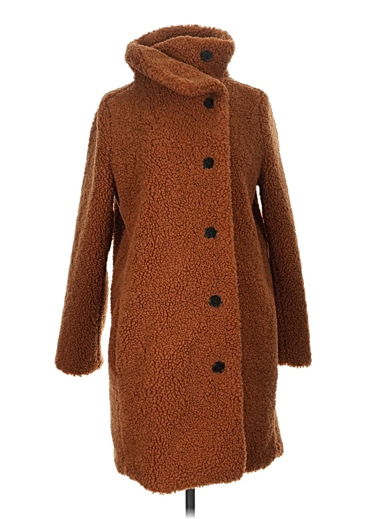 Pre-owned Jcrew Coat In Brown
