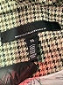 White House Black Market Houndstooth Tan Green Blazer Size 16 - photo 6