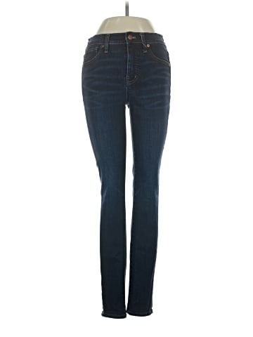 Madewell 9" Mid-Rise Skinny Jeans in Larkspur Wash: TENCEL&trade; Denim Edition (view 1)
