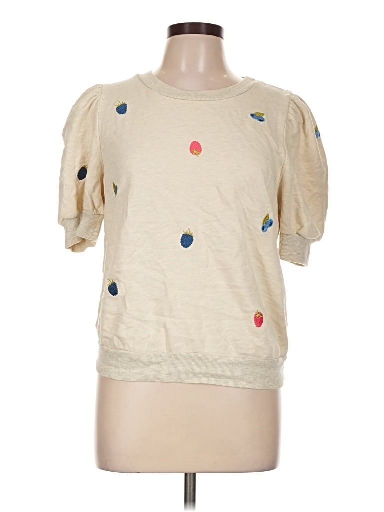 Pre-owned T.la Sweatshirt In Tan