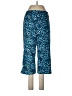 Valerie Stevens Animal Print Blue Casual Pants Size 10 - photo 1