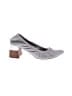 Zara 100% Leather Gray Heels Size EU 39 - photo 1