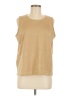 Bob Mackie Tan Sleeveless Top Size L - photo 1