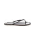 TKEES 100% Leather Gray Flip Flops Size 6 - photo 1