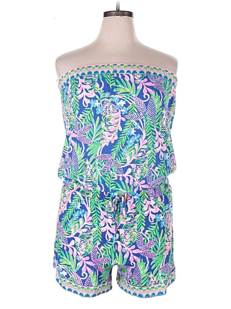 Pre-owned Lilly Pulitzer Romper In Blue