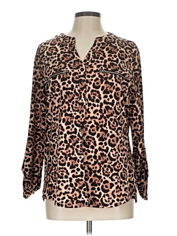 Always Indigo Long Sleeve Blouse (view 1)