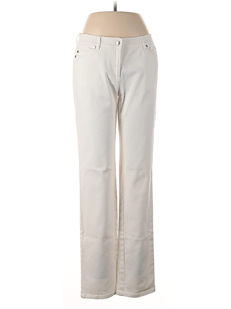 Pre-owned J. Mclaughlin Jeans In Ivory
