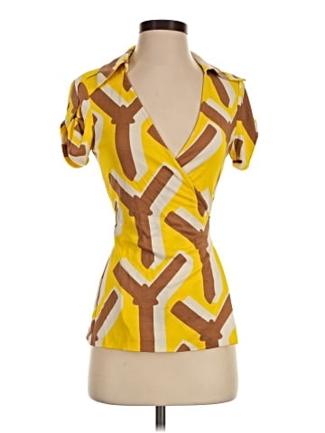 Diane von Furstenberg Short Sleeve Blouse (view 1)
