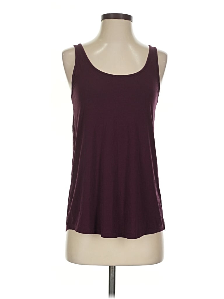 Pre-owned Tommy John Tank Top Burgundy Strapless Neckline Tops